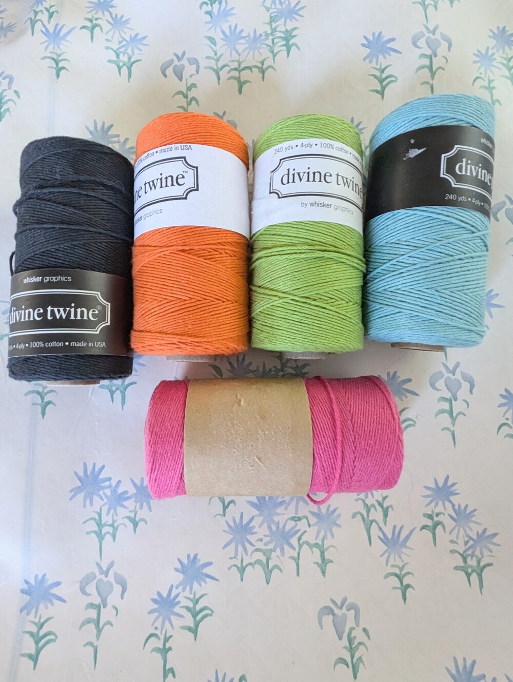 Divine Twine Bakers String 100% Cotton 240 Yards 4 PLY NEW Sustainable Crafting